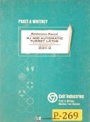 Pratt & Whitney-Pratt & Whitney PJ400, Lathe Maintenance Manual Year (1966)-PJ 400-01